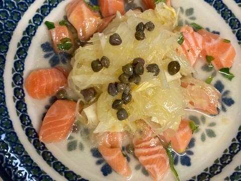 帝国ホテルシェフに聞いた!サーモンのカルパッチョ!